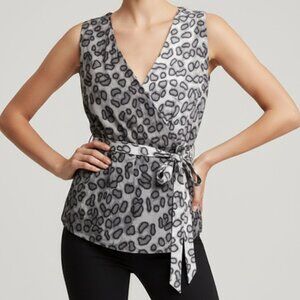 ROBERTO CAVALLI JUST CAVALLI fabulous animal print top IT42 US S